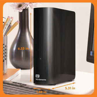 Buy Western Digital,WD Elements 8TB External USB3.0 Desktop Hard Drive/HDD Black - Gadcet.com | UK | London | Scotland | Wales| Ireland | Near Me | Cheap | Pay In 3 | Hard Drives