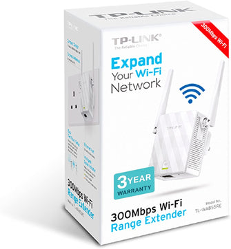 TP-Link N300 Universal Range Extender, Broadband/Wi-Fi Extender, Wi-Fi Booster/Hotspot with 1 Ethernet Port and 2 External Antennas, Plug and Play, Built-in Access Point Mode, UK Plug (TL-WA855RE) - Gadcet.com