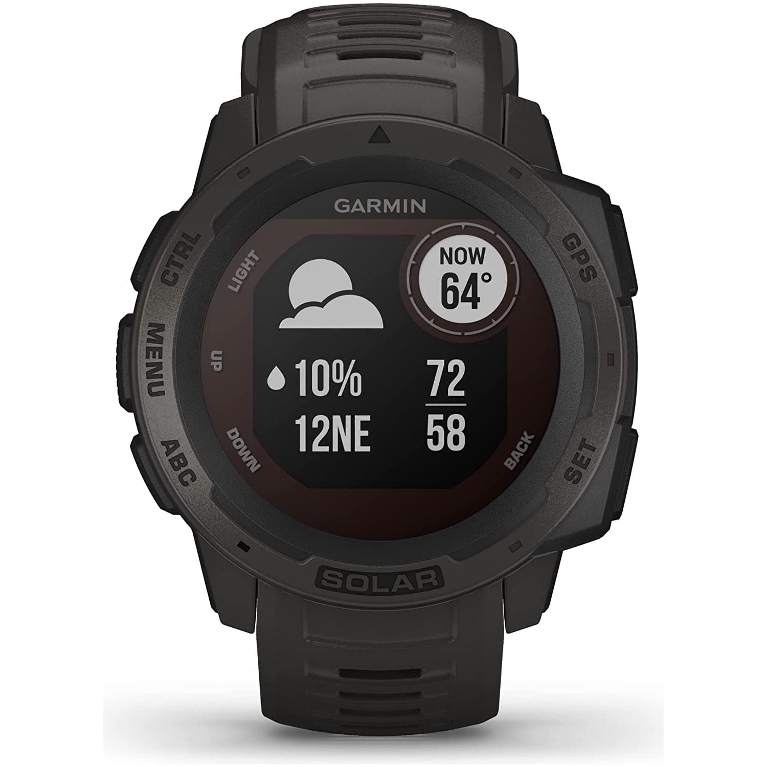 Garmin,Garmin Instinct Solar GPS Smart Watch - Graphite Black - Gadcet.com