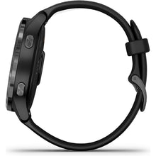 Garmin,Garmin Venu Slate Stainless Steel Bezel with Black Case and Silicone Band - Gadcet.com