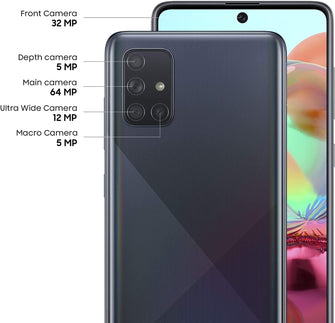Samsung,Samsung Galaxy A71 Dual Sim 128 GB - Black - Unlocked - Gadcet.com