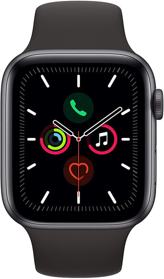 Buy Apple,Apple Watch Series 5 (GPS, 44mm) - Space Grey Aluminium Case with Black Sport Band - Gadcet.com | UK | London | Scotland | Wales| Ireland | Near Me | Cheap | Pay In 3 | smart watch