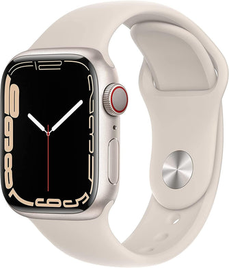Buy Apple,Apple Watch Series 7 Cellular 41mm - Starlight/Sport Band - Gadcet.com | UK | London | Scotland | Wales| Ireland | Near Me | Cheap | Pay In 3 | Watches