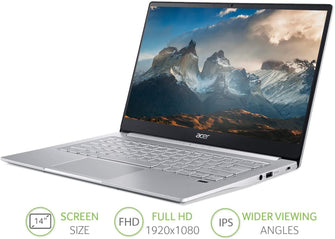 Buy Test,Acer Swift 3 SF314-59 14 inch Laptop - Intel Core i7-1165G7, 8GB RAM, 512GB SSD - Silver - Gadcet.com | UK | London | Scotland | Wales| Ireland | Near Me | Cheap | Pay In 3 | Laptops
