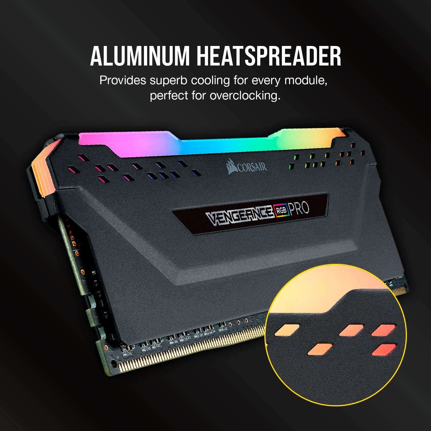 Corsair Vengeance RGB PRO 16 GB (2 x 8 GB) DDR4 3200 MHz - Black - Gadcet.com