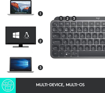 Buy Logitech,Logitech MX Keys Mini Minimalist Wireless Illuminated Keyboard, Compact, Bluetooth, Backlit, USB-C, Compatible with Apple macOS, iOS, Windows, Linux, Android, Metal Build - Graphite - Gadcet.com | UK | London | Scotland | Wales| Ireland | Near Me | Cheap | Pay In 3 | Hardware