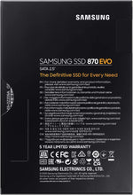 Buy Samsung,Samsung 870 EVO 2TB 2.5” SATA SSD/Solid State Drive MZ-77E2T0 - Gadcet.com | UK | London | Scotland | Wales| Ireland | Near Me | Cheap | Pay In 3 | Hard Drives