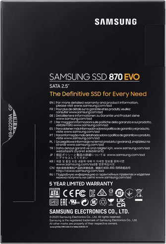 Buy Samsung,Samsung 870 EVO 2TB 2.5” SATA SSD/Solid State Drive MZ-77E2T0 - Gadcet.com | UK | London | Scotland | Wales| Ireland | Near Me | Cheap | Pay In 3 | Hard Drives