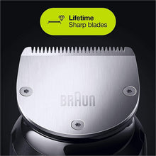 Braun All-in-one Trimmer 7 MGK7221, 10-in-1 Beard Trimmer for Men, Hair Clipper, For Face, Hair, Body, Ear, Nose, With AutoSense Technology, 8 Attachments, Black/Metallic Grey
