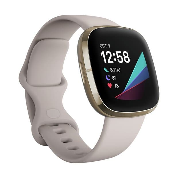 Buy Fitbit,Fitbit Sense Smart Watch - Lunar White - Gadcet.com | UK | London | Scotland | Wales| Ireland | Near Me | Cheap | Pay In 3 | smart watch