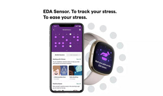 Buy Fitbit,Fitbit Sense Smart Watch - Lunar White - Gadcet.com | UK | London | Scotland | Wales| Ireland | Near Me | Cheap | Pay In 3 | smart watch