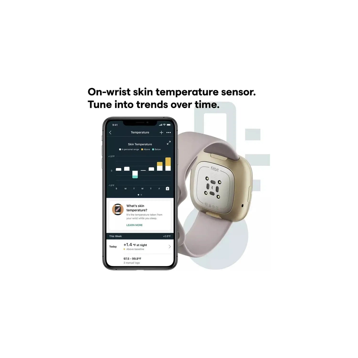 Buy Fitbit,Fitbit Sense Smart Watch - Lunar White - Gadcet.com | UK | London | Scotland | Wales| Ireland | Near Me | Cheap | Pay In 3 | smart watch