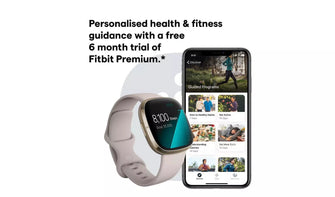 Buy Fitbit,Fitbit Sense Smart Watch - Lunar White - Gadcet.com | UK | London | Scotland | Wales| Ireland | Near Me | Cheap | Pay In 3 | smart watch