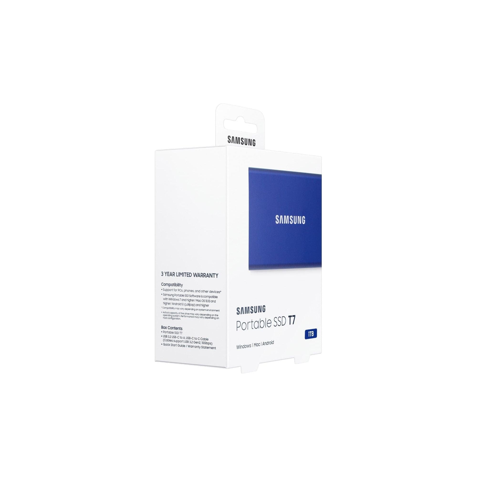 Samsung T7 USB 3.2 Gen 2 1TB Portable SSD Hard Drive - Gadcet.com