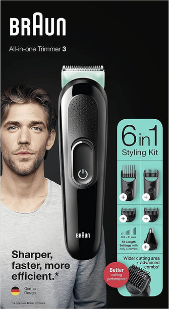 Braun,Braun MGK7220 10-in-1 Beard Trimmer Set - Silver and Grey - Gadcet.com