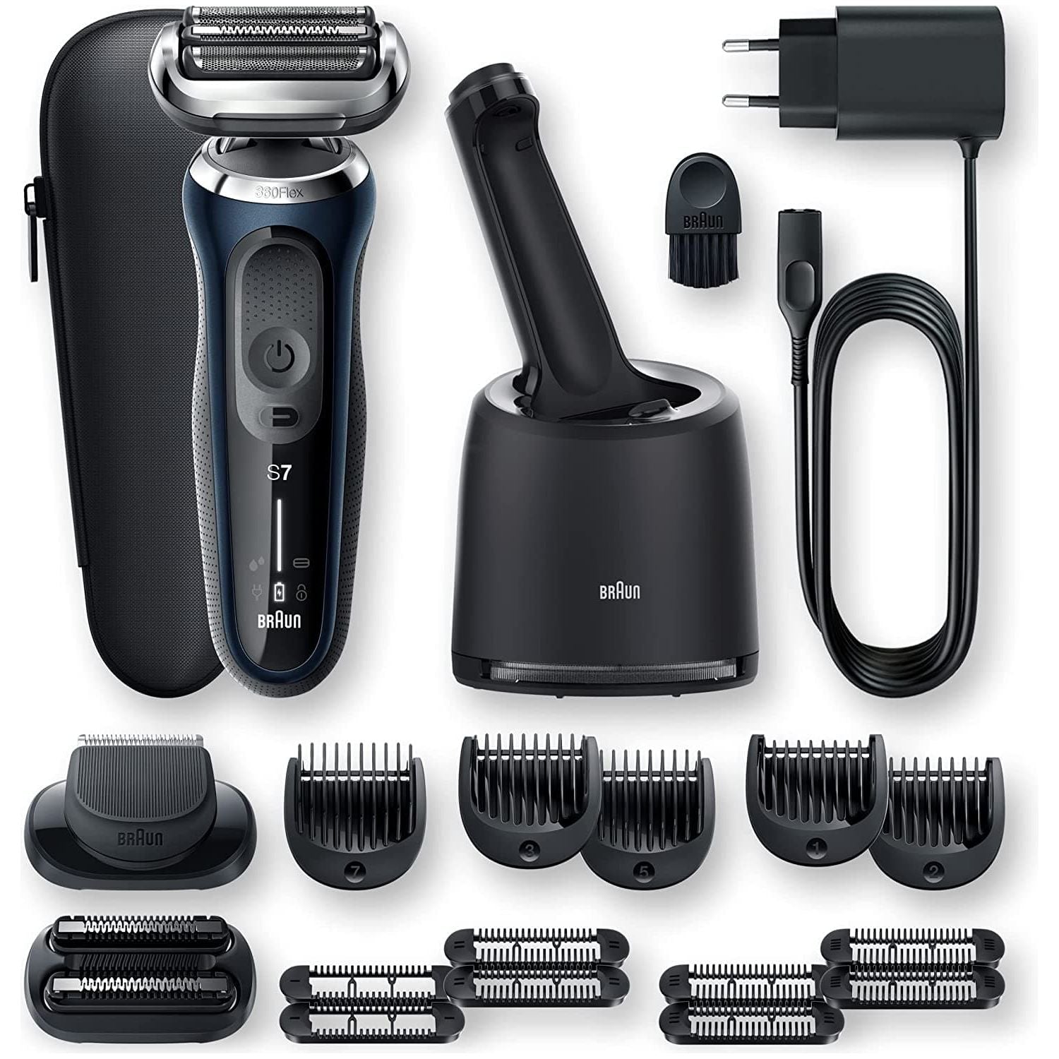 Buy Braun,Braun Series 7 Electric Shaver, Rechargeable,  Wet & Dry,  70-B7850cc, Blue - Gadcet.com | UK | London | Scotland | Wales| Ireland | Near Me | Cheap | Pay In 3 | Shaver & Trimmer