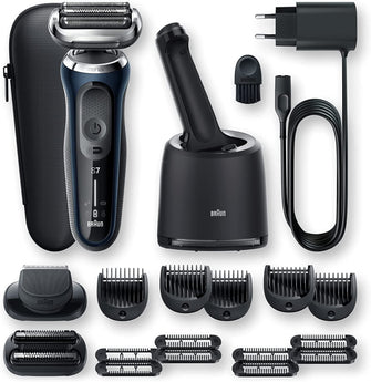 Buy Braun,Braun Series 7 Electric Shaver, Rechargeable,  Wet & Dry,  70-B7850cc, Blue - Gadcet.com | UK | London | Scotland | Wales| Ireland | Near Me | Cheap | Pay In 3 | Shaver & Trimmer