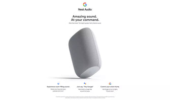 Buy Google,Google Nest Audio Smart Speaker - Chalk - Gadcet.com | UK | London | Scotland | Wales| Ireland | Near Me | Cheap | Pay In 3 | Speakers