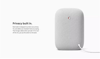 Buy Google,Google Nest Audio Smart Speaker - Chalk - Gadcet.com | UK | London | Scotland | Wales| Ireland | Near Me | Cheap | Pay In 3 | Speakers
