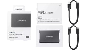 Samsung,Samsung Portable SSD T7 1TB 1050MB/s - Grey - Gadcet.com