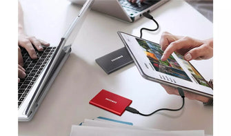 Samsung,Samsung Portable SSD T7 1TB 1050MB/s - Grey - Gadcet.com