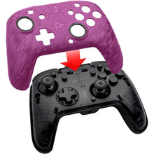 PDP Gaming Faceoff Deluxe+ Wired Switch Pro Controller - Purple Camo - Officially Licensed by Nintendo - Customizable buttons and paddles - Ergonomic Controllers - Gadcet.com