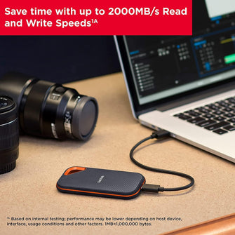Buy Sandisk,SanDisk Extreme PRO 2TB portable NVMe SSD, USB-C, up to 2000MB/s read & 2000MB/s write speed, ruggedised & water-resistant, carabiner loop - Gadcet.com | UK | London | Scotland | Wales| Ireland | Near Me | Cheap | Pay In 3 | Hard Drives