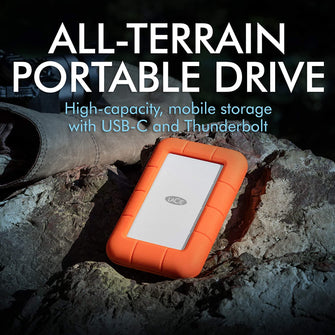 LaCie Rugged USB-C , 2TB , Portable External Hard Drive - Gadcet.com