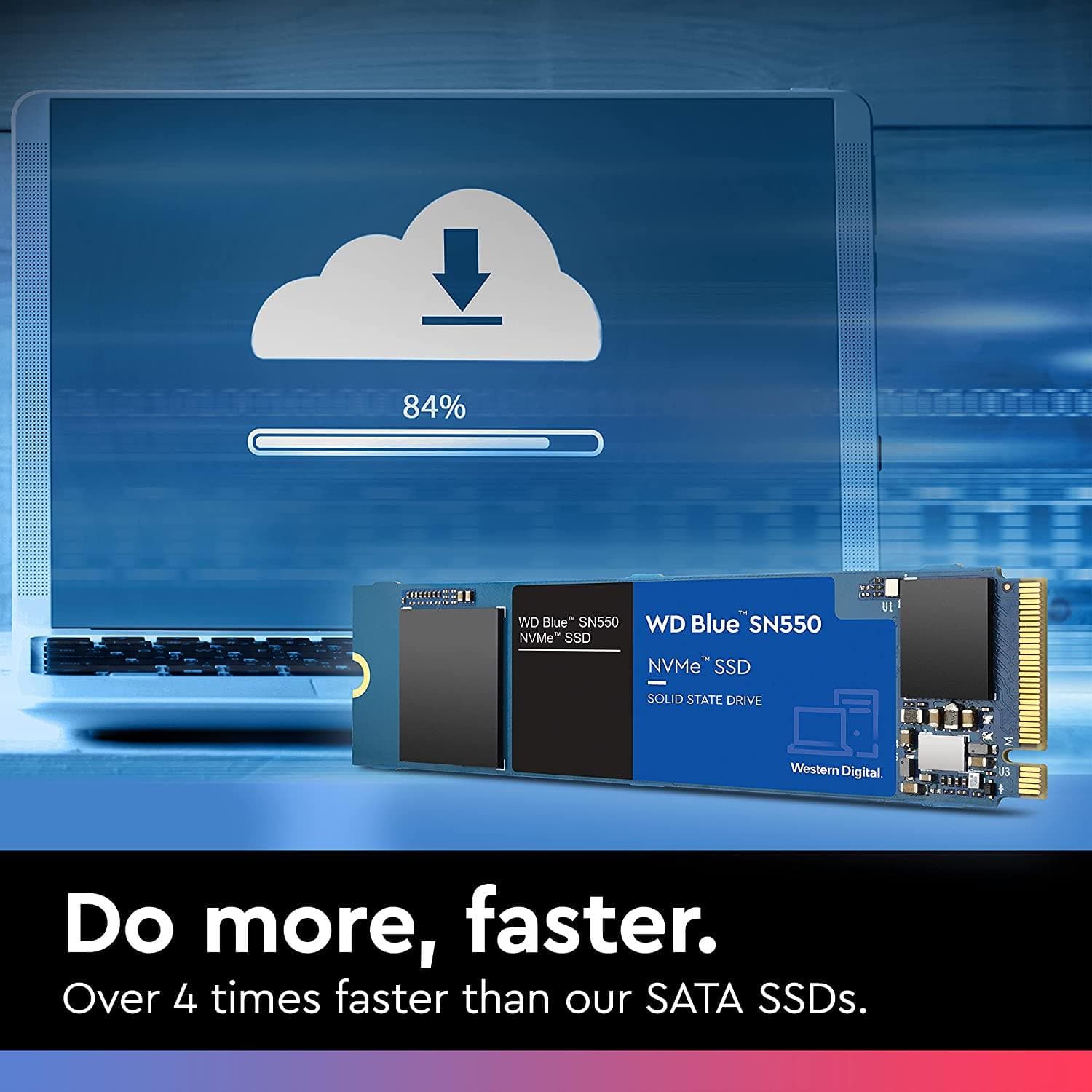 Buy Western Digital,WD_BLUE SN550 500GB M.2 2280 PCIe Gen3 NVMe up to 2400 MB/s read speed - Gadcet.com | UK | London | Scotland | Wales| Ireland | Near Me | Cheap | Pay In 3 | Hard Drives
