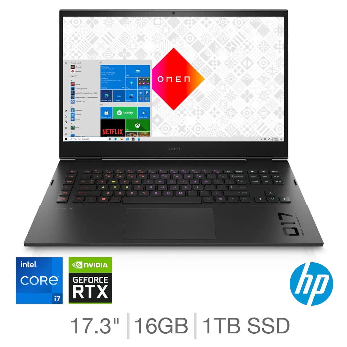 Buy HP,HP Omen 17-ck0013na Gaming Laptop - 17.3in QHD, GeForce RTX 3070, Intel Core i7, 16GB RAM, 1TB SSD storage - Gadcet.com | UK | London | Scotland | Wales| Ireland | Near Me | Cheap | Pay In 3 | Laptops