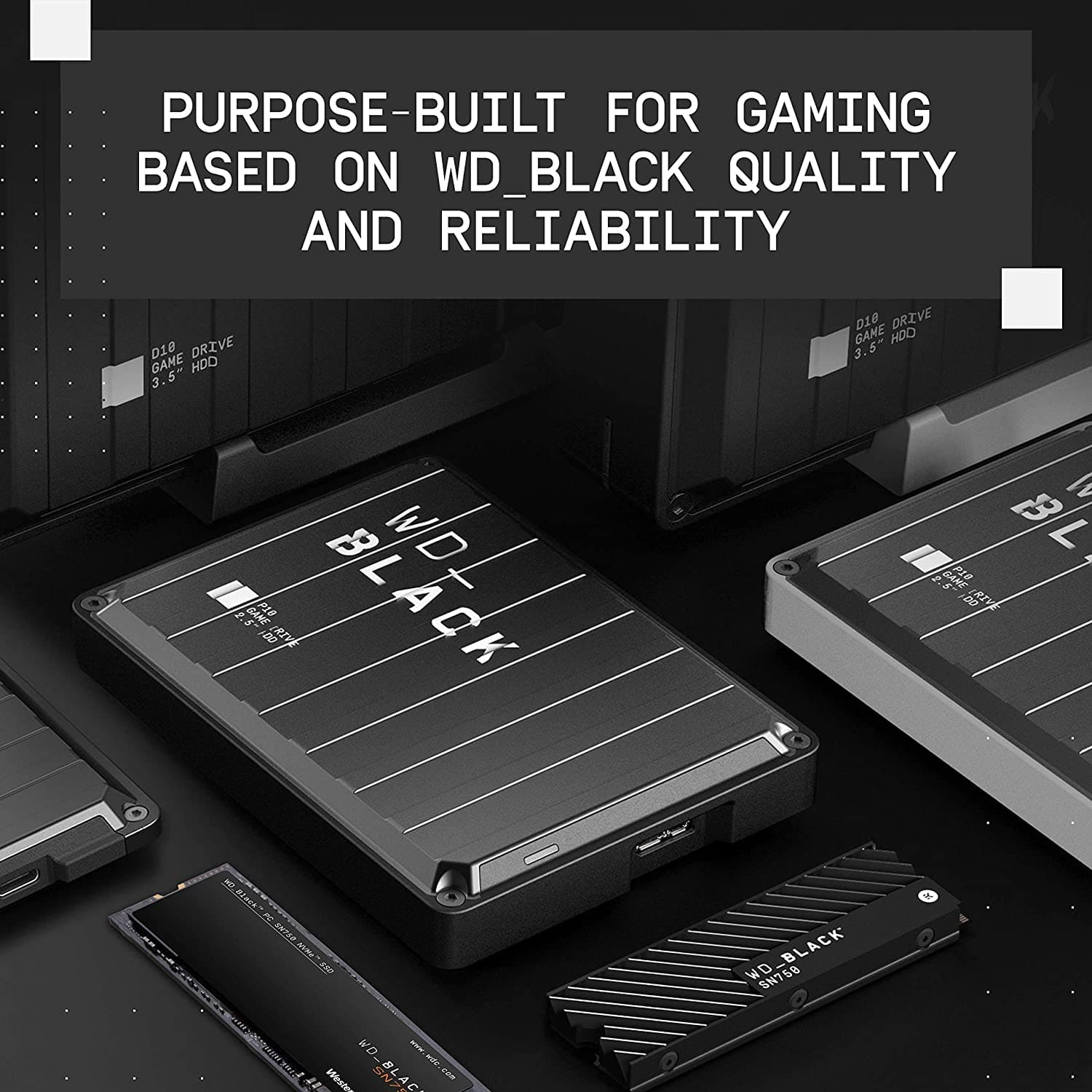 WD_BLACK SN750 1TB M.2 2280 PCIe Gen3 NVMe Gaming SSD up to 3430 MB/s read speed - Gadcet.com