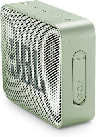 JBL GO2 Portable Bluetooth Speaker with Rechargeable Battery – Waterproof – Built-in Speakerphone – Mint