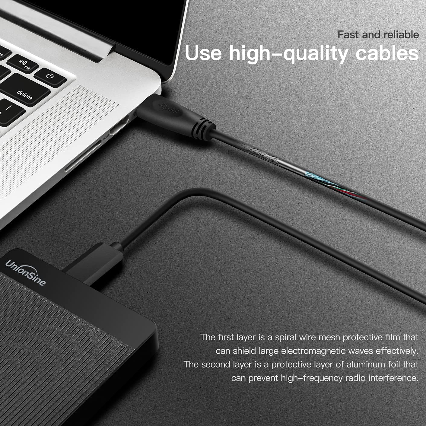 UnionSine,UnionSine External Hard Drive 500GB Ultra Slim Portable Hard Drive USB 3.0 HDD Storage - Gadcet.com