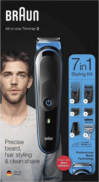 Braun,BRAUN Mgk3242 7 in 1 Hair & Beard Grooming Kit, 350 g - Gadcet.com