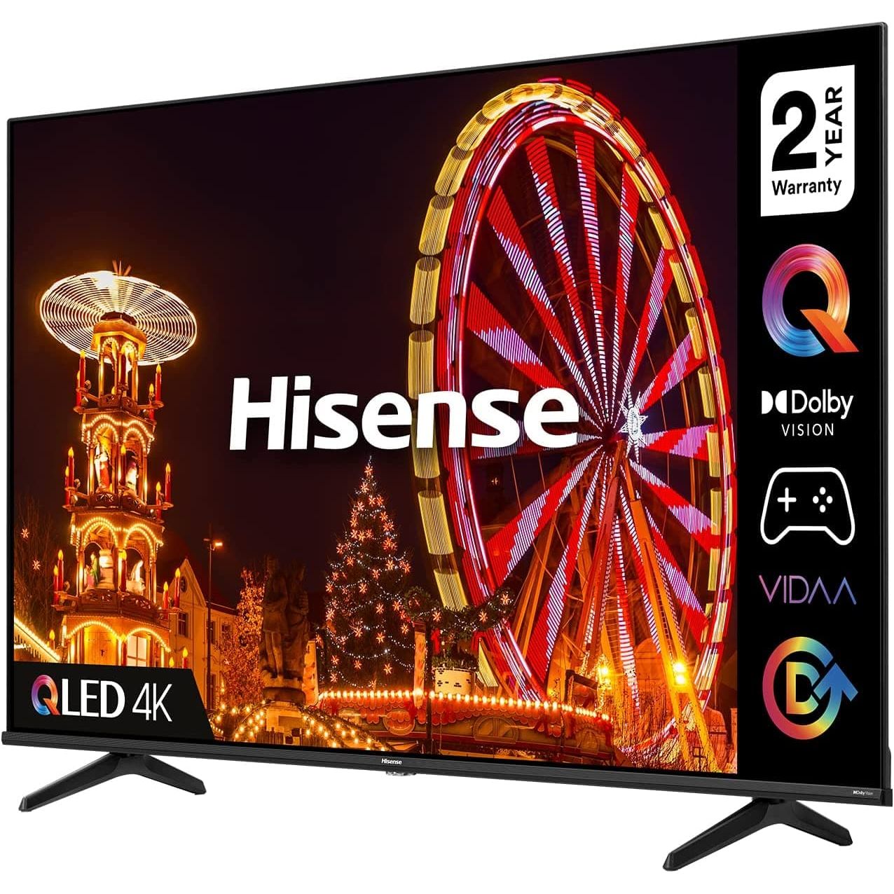 HISENSE,Hisense 43E77HQTUK QLED Gaming Series 43-inch 4K UHD Dolby Vision HDR Smart TV with YouTube, Netflix, Disney + Freeview Play and Alexa Built-in, Bluetooth and WiFi, TUV Certificated (2022 NEW) - Gadcet.com