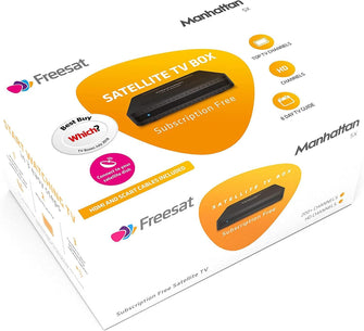Buy Manhattan,Manhattan SX Freesat HD Box, Black - Gadcet.com | UK | London | Scotland | Wales| Ireland | Near Me | Cheap | Pay In 3 | TV Converter Boxes