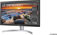 Buy LG,LG Electronics UHD 4K Monitor - 27UN83A-W, 27 inch, IPS Monitor, 60 Hz,5 ms,3840 x 2160 px, USB Type-C, sRGB 99%, Radeon FreeSync, White - Gadcet.com | UK | London | Scotland | Wales| Ireland | Near Me | Cheap | Pay In 3 | Monitors