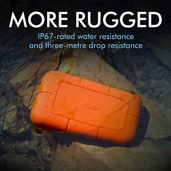 Lacie,LaCie Rugged 2TB External FireCuda NVMe SSD - Orange - Gadcet.com