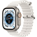 Apple,Apple Watch Ultra (GPS + Cellular), 49mm Titanium Case with White Ocean Band - Gadcet.com