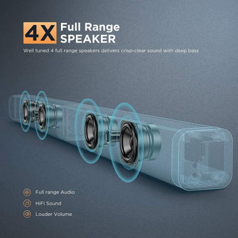 ULTIMEA,ULTIMEA Tapio V Soundbar, 5 Bass Surround Sound Soundbar, 2.1 CH Home Audio Su - Gadcet.com
