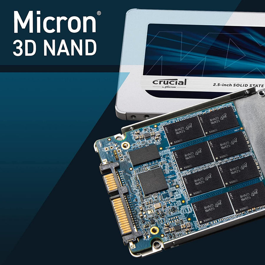 Crucial MX500 1 TB CT1000MX500SSD1-Up to 560 MB/s (3D NAND, SATA