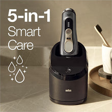 Braun Series 9 Pro Electric Shaver With 4+1 Head, ProLift Trimmer, 5-in-1 SmartCare Center & Leather Travel Case, UK 2 Pin Plug, 9465cc, Silver - Gadcet.com