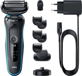 Braun,Braun Series 5 Electric Shaver, With Beard Trimmer, Charging Stand, 2 Pin Bathroom Plug, 50-M4500cs - Gadcet.com