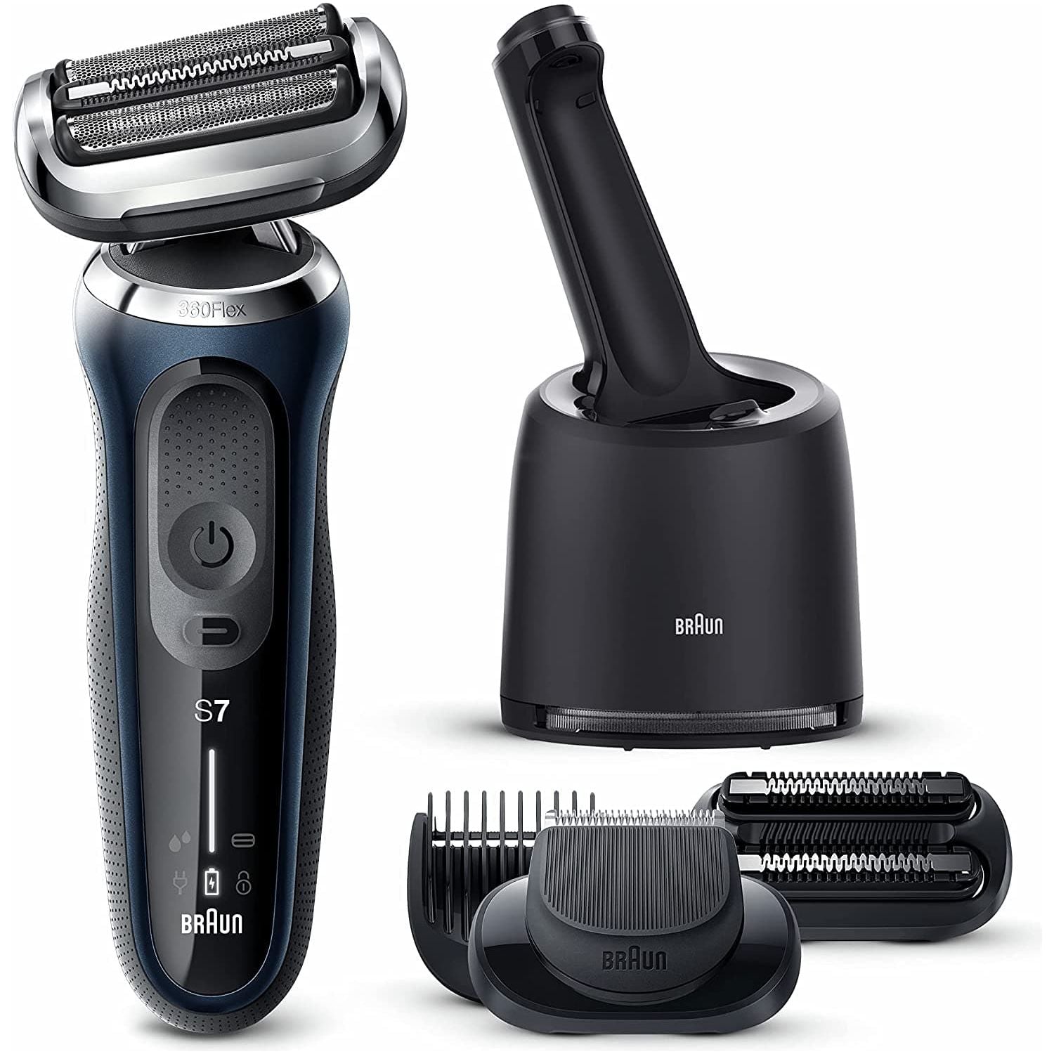 Buy Braun,Braun Series 7 Electric Shaver, Rechargeable,  Wet & Dry,  70-B7850cc, Blue - Gadcet.com | UK | London | Scotland | Wales| Ireland | Near Me | Cheap | Pay In 3 | Shaver & Trimmer