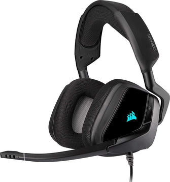 Buy Corsair,Corsair VOID ELITE RGB Stereo/7.1 Carbon Wired USB Gaming Headset - Gadcet.com | UK | London | Scotland | Wales| Ireland | Near Me | Cheap | Pay In 3 | Headphones & Headsets