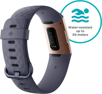 Buy Fitbit,Fitbit Charge 3 Advanced Fitness Tracker with Heart Rate, Swim Tracking & 7 Day Battery - Rose-Gold/Grey, One Size - Gadcet.com | UK | London | Scotland | Wales| Ireland | Near Me | Cheap | Pay In 3 | Watches