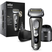 Braun Series 9 Pro Electric Shaver With 4+1 Head, ProLift Trimmer, 5-in-1 SmartCare Center & Leather Travel Case, UK 2 Pin Plug, 9465cc, Silver - Gadcet.com