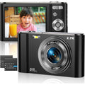 Digital Camera 2.7K Ultra HD Mini Video Camera 44MP 2.8 Inch LCD Rechargeable Students Compact Camera Pocket Camera with 16X Digital Zoom Youtube Vlogging Camera for Kids,Adult,Beginners