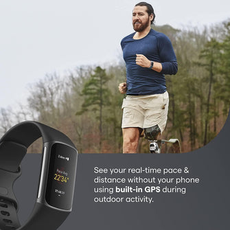 Buy Fitbit,Fitbit Charge 5 Fitness Tracker - Graphite  Black - Gadcet.com | UK | London | Scotland | Wales| Ireland | Near Me | Cheap | Pay In 3 | smartwatch