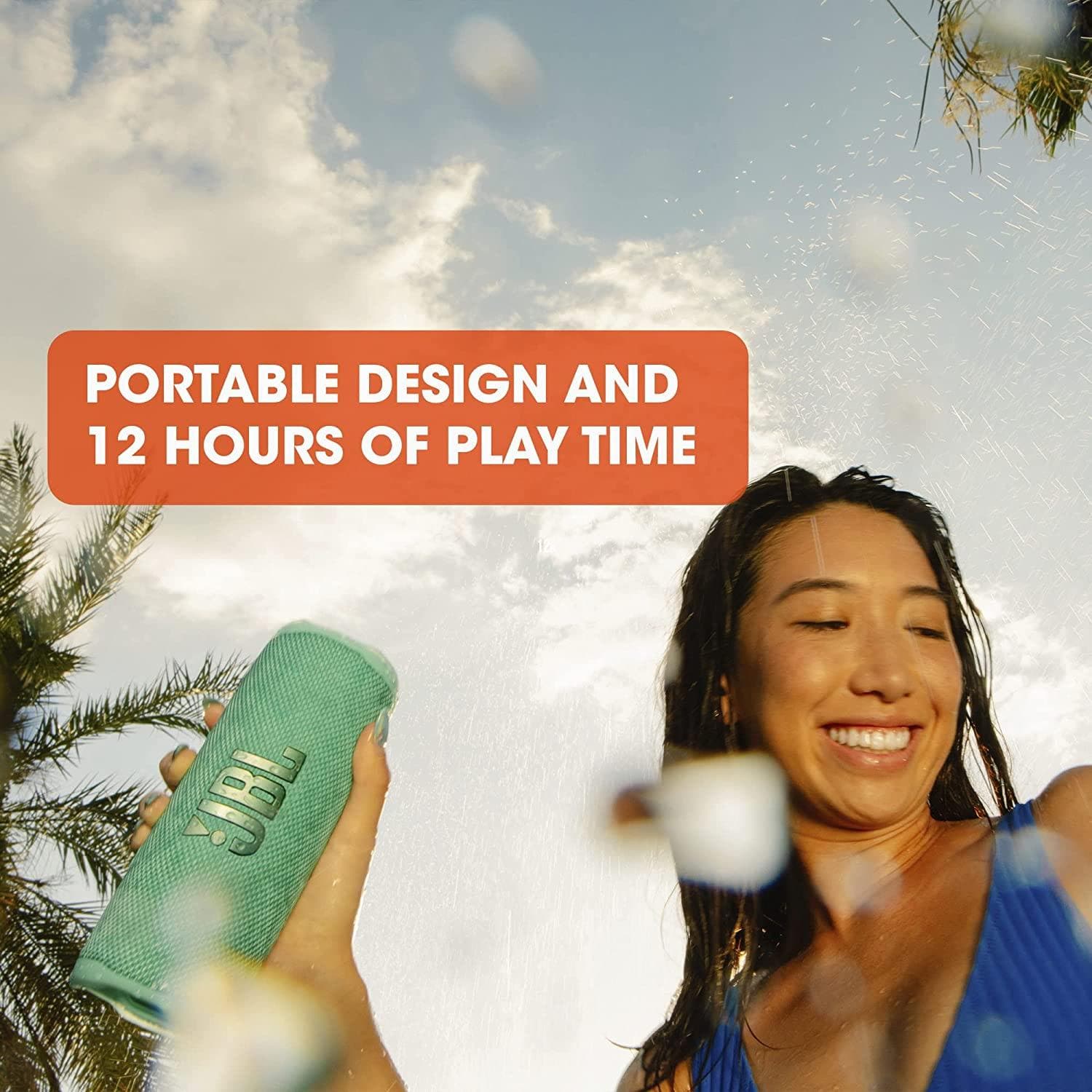 Buy JBL,JBL Flip 6 Portable Bluetooth Speaker with 2-way speaker system and powerful JBL Original Pro Sound, up to 12 hours of playtime, in black - Gadcet.com | UK | London | Scotland | Wales| Ireland | Near Me | Cheap | Pay In 3 | Speakers